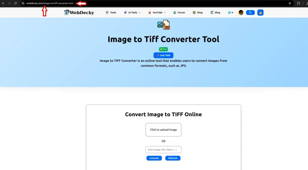 URL structure WebDecky
